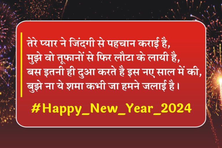 Happy New Year 2024 Wishes in Hindi नए साल के मौके पर इन खूबसूरत मैसेज