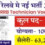 RRB Technician Vacancy 2024
